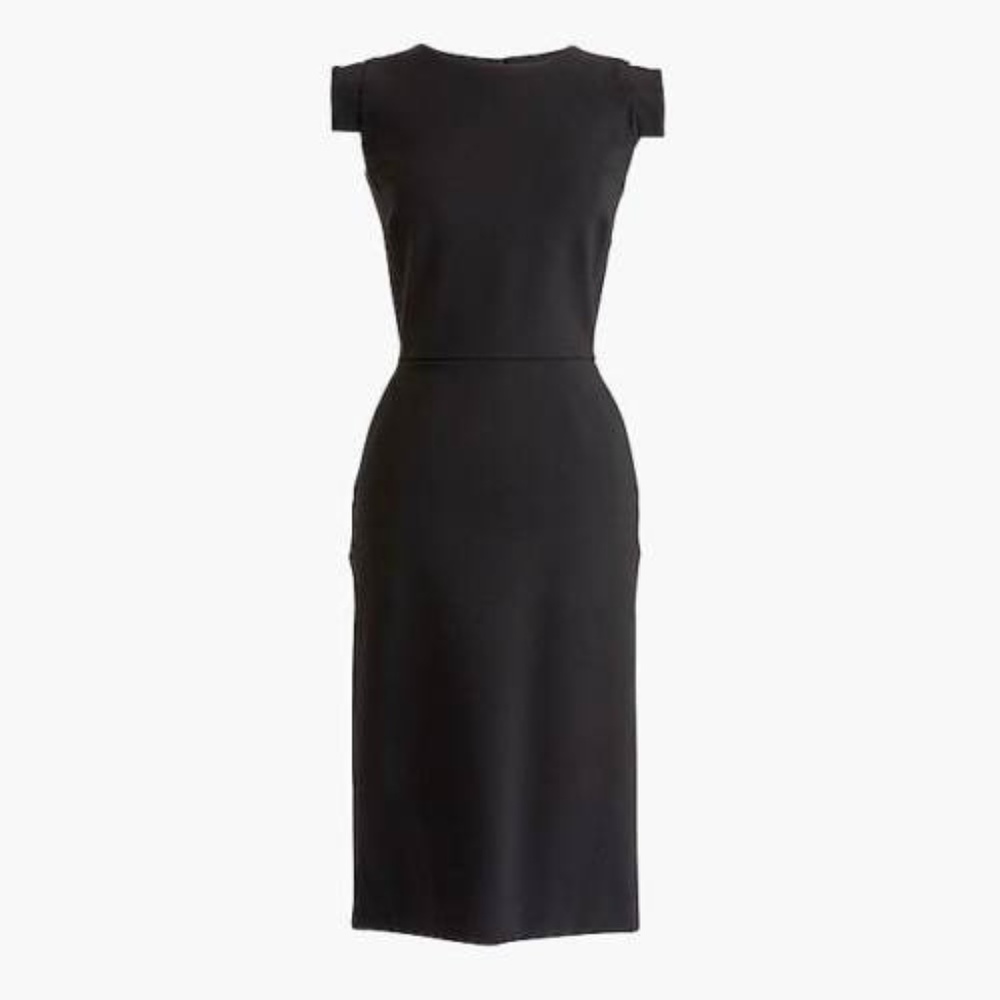 J.Crew Resume Dress Size 6 STRETCH PONTE Black